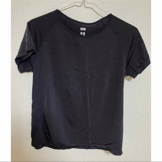 ユニクロ(UNIQLO)のユニクロ　ドライ　Tシャツ　黒　3XL  エアリズム　コンフォートアルティメット(Tシャツ(半袖/袖なし))