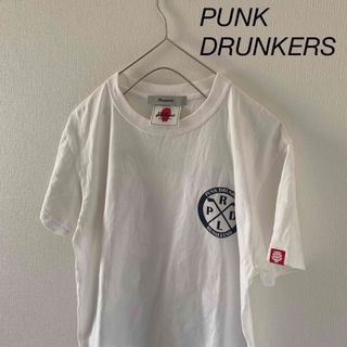 PUNK DRUNKERS - PUNKDRUNKERSパンクドランカーズ半袖tシャツホワイト白メンズml