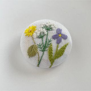 刺繍ブローチ　(コサージュ/ブローチ)