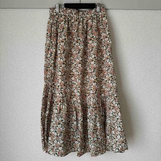 ユニクロ(UNIQLO)の花柄ロングスカート(ロングスカート)