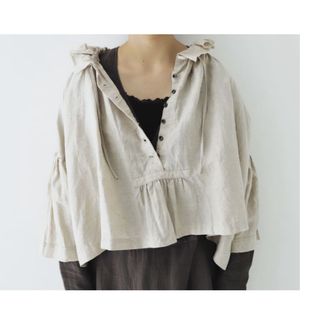 ネストローブ(nest Robe)のネストローブ♡ リネンフォークロアショートブラウス(シャツ/ブラウス(長袖/七分))