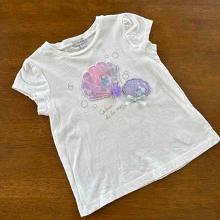 anyFAM - エニィファム　接触冷感しゃらしゃらビーズTシャツ　半袖　110 レインボー