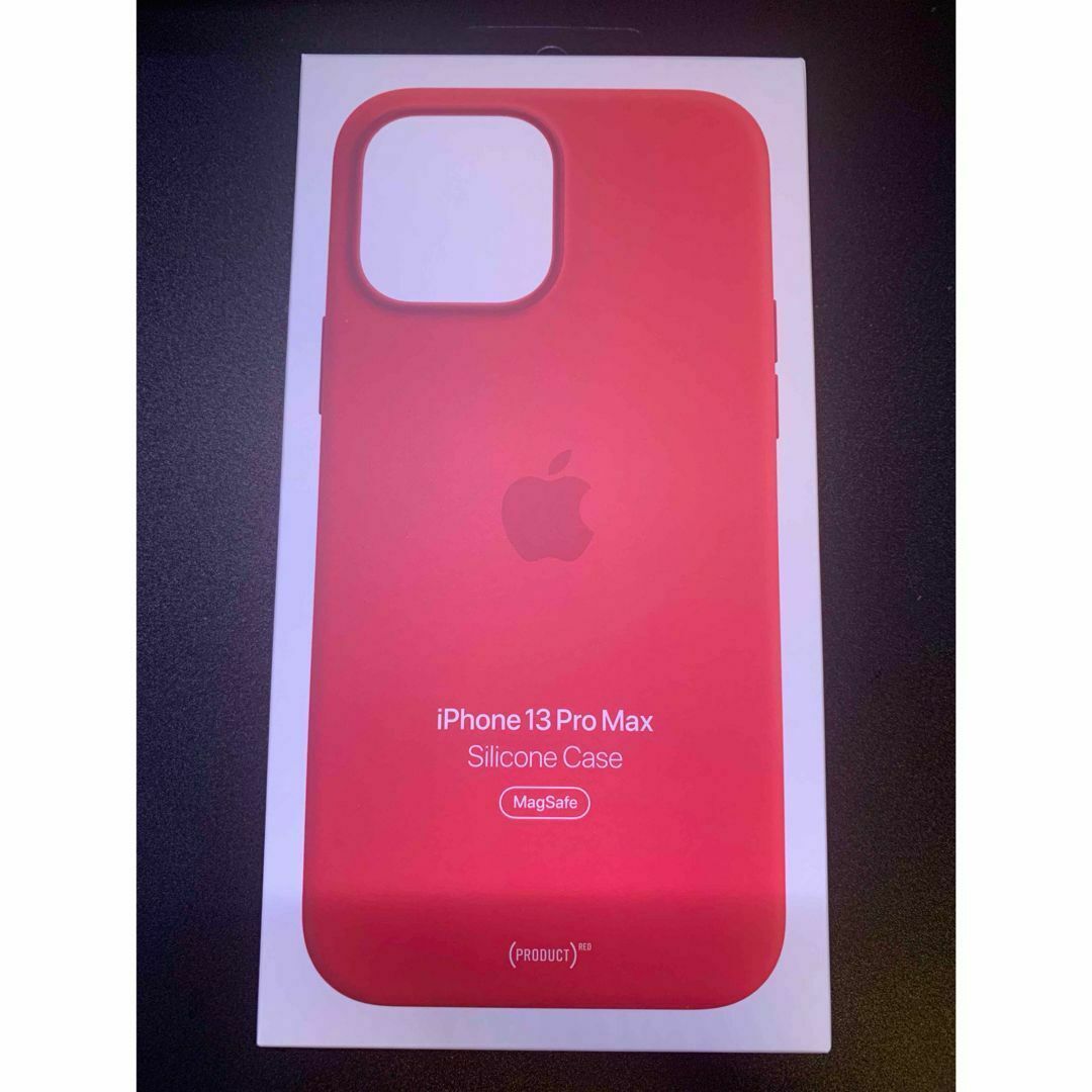 MagSafe対応iPhone13ProMax純正シリコンケース　RED 赤色 スマホ/家電/カメラのスマホアクセサリー(iPhoneケース)の商品写真