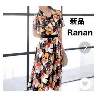 ラナン(Ranan)の【新品】ラナン　花柄カシュクールワンピース(ロングワンピース/マキシワンピース)