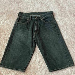 リーバイス(Levi's)のLevi''s 503 ハーフパンツ ブラック　先染め　W32(ショートパンツ)