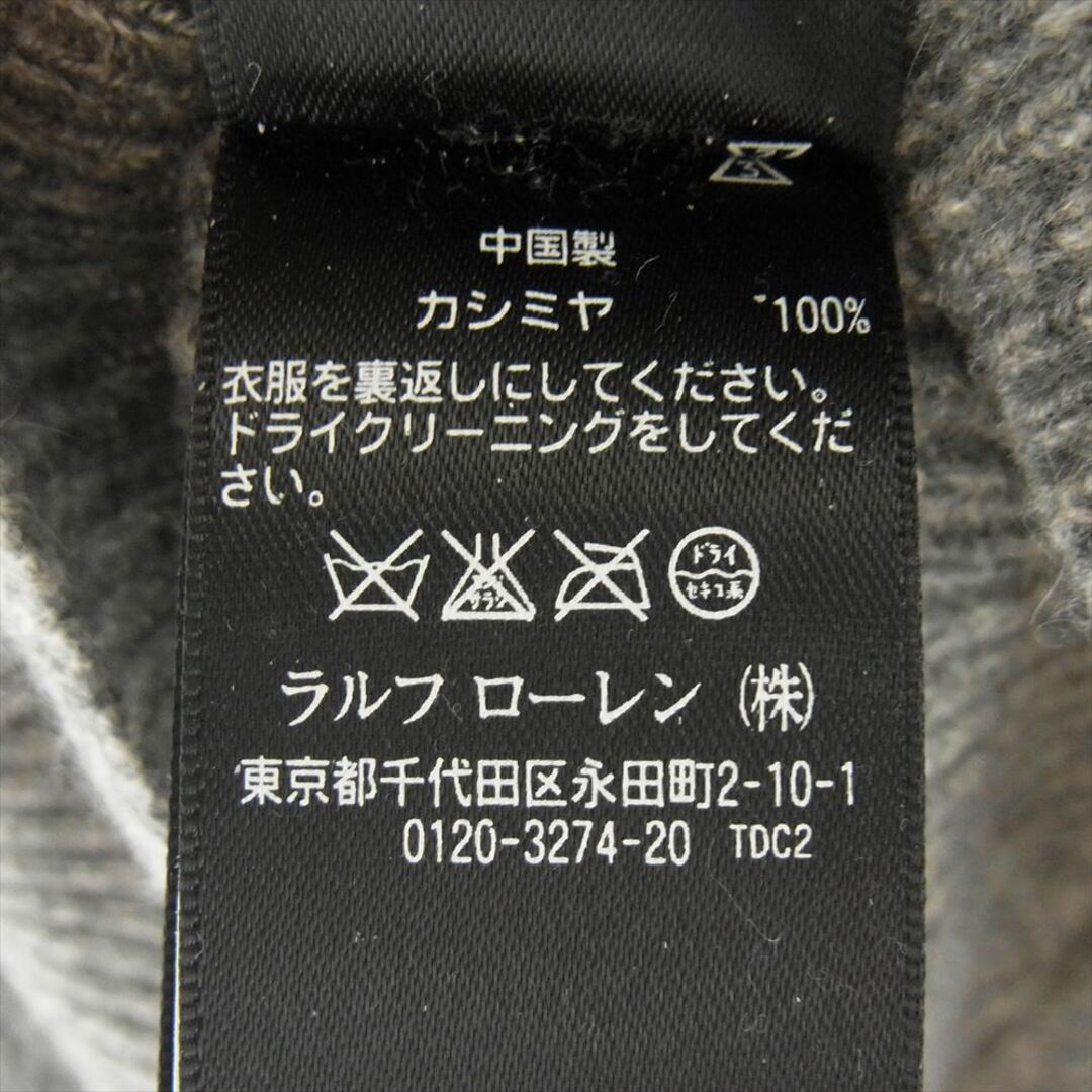 RRL - RRL ダブルアールエル ニット カシミヤ100% 黒タグ 前V RRL - RRL ダブルアールエル ニット カシミヤ100% 黒タグ 前V