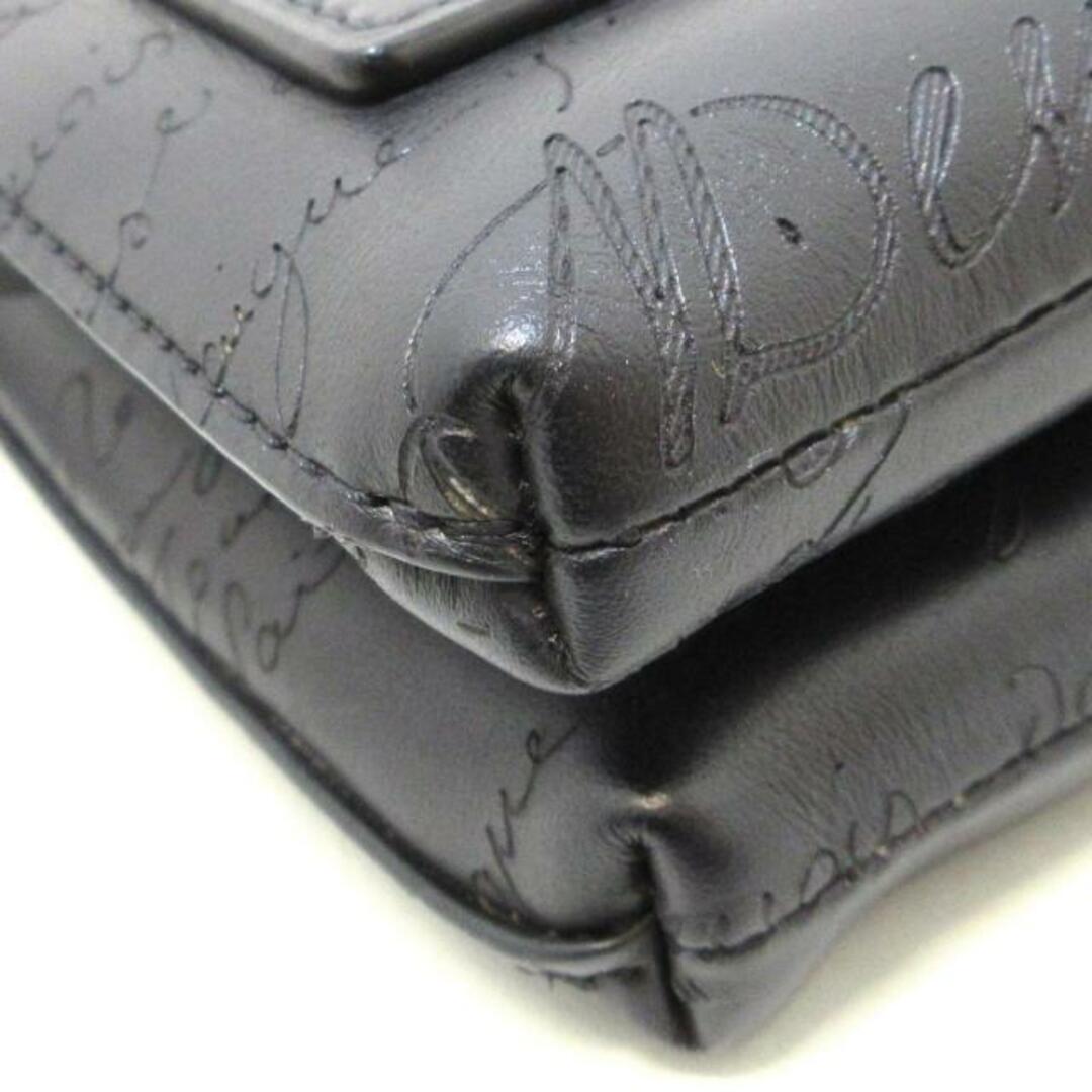 berluti(ベルルッティ) セカンドバッグ美品 - 黒 カリグラフィ レザー berluti(ベルルッティ) セカンドバッグ美品 - 黒 カリグラフィ レザー