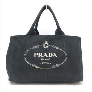 プラダ(PRADA)のPRADA(プラダ) トートバッグ美品  CANAPA BN2642 黒×白 キャンバス(トートバッグ)