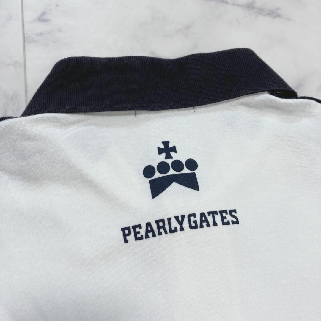 PEARLY GATES(パーリーゲイツ)のPEARLY GATESサークル　クラウン　ワッペン　メンズサイズ5 ポロシャツ スポーツ/アウトドアのゴルフ(ウエア)の商品写真
