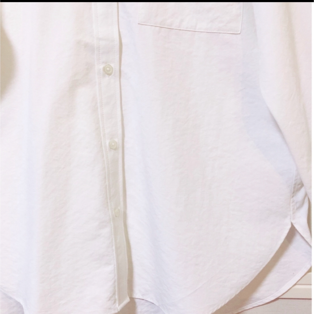 GU(ジーユー)のGU ジーユー　 オーバーサイズシャツ(長袖) UVカット Lサイズ   レディースのトップス(シャツ/ブラウス(長袖/七分))の商品写真