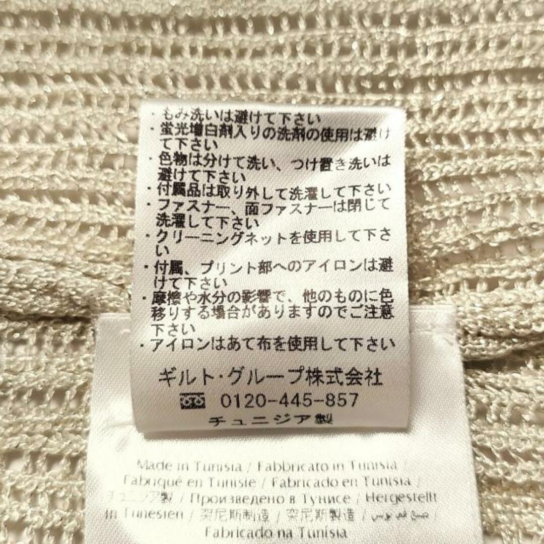 MISSONI(ミッソーニ)のMISSONI(ミッソーニ) 七分袖カットソー サイズM レディース - ベージュ クルーネック/ラメ レディースのトップス(カットソー(長袖/七分))の商品写真