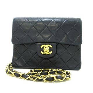 シャネル(CHANEL)のCHANEL(シャネル) ショルダーバッグ レディース ミニマトラッセ A01115 黒 チェーンショルダー/ゴールド金具 ラムスキン(ショルダーバッグ)