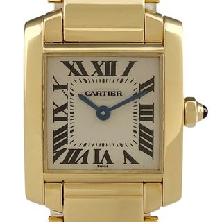 カルティエ(Cartier)のカルティエ タンクフランセーズ SM ローマン W50002N2 クォーツ レディース 【中古】(腕時計)