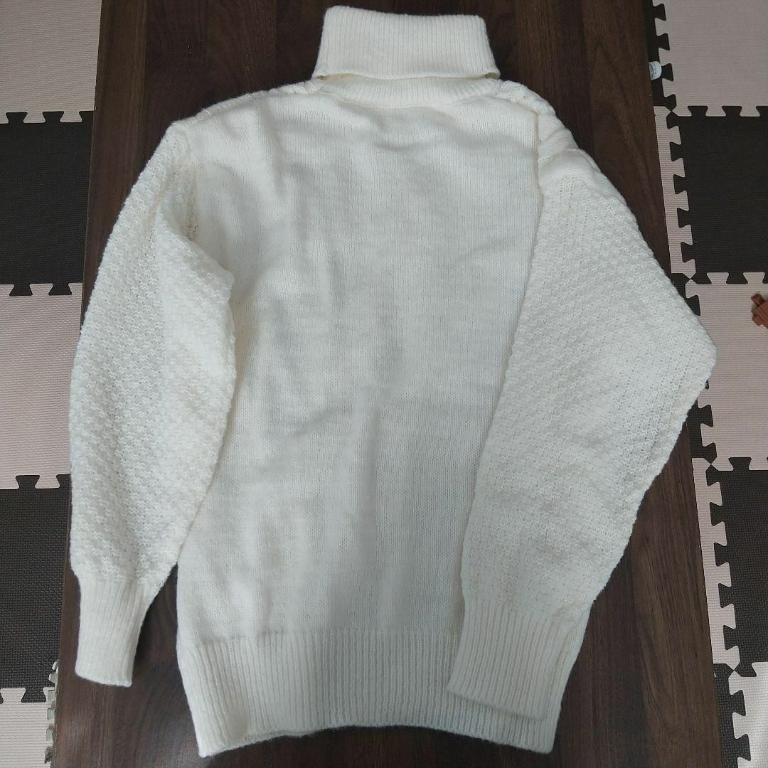 新品未使用　foveitaa　男女兼用　タートルネックセーター　暖かい　白　М メンズのトップス(ニット/セーター)の商品写真