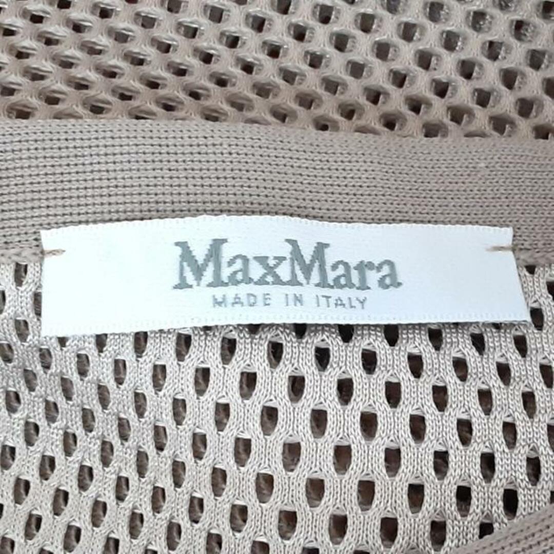 Max Mara(マックスマーラ)のMax Mara(マックスマーラ) ワンピース サイズ40 M レディース美品  - ベージュ 半袖/ロング/メッシュ レディースのワンピース(その他)の商品写真