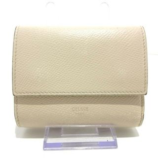 セリーヌ(celine)のCELINE(セリーヌ) 3つ折り財布 スモール トリフォールドウォレット アイボリー レザー(財布)