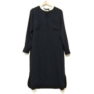 ベイジ(BEIGE,)のBEIGE(ベイジ) ワンピース サイズ4 XL レディース美品  - 黒×白 開襟/長袖/ロング(その他)