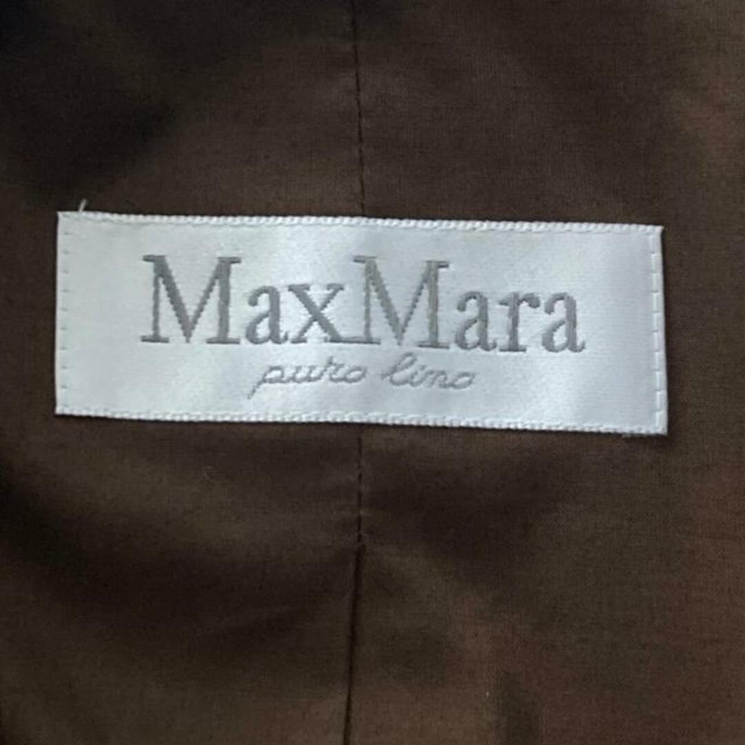 Max Mara(マックスマーラ)のMax Mara(マックスマーラ) ジャケット サイズJI42 レディース - ベージュ 長袖/麻/春/秋 レディースのジャケット/アウター(その他)の商品写真