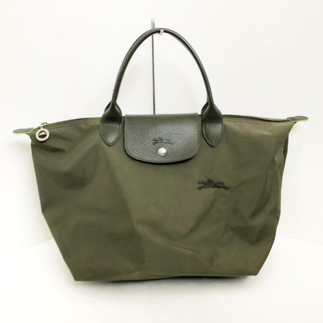 LONGCHAMP(ロンシャン)のLONGCHAMP(ロンシャン) ハンドバッグ ル・プリアージュネオ カーキ 折りたたみ ナイロン×レザー レディースのバッグ(ハンドバッグ)の商品写真