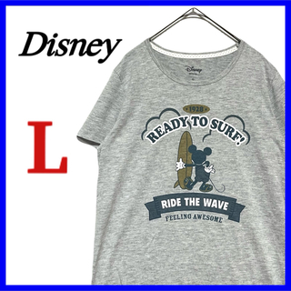 ディズニー(Disney)のDisney ディズニー ミッキー 半袖 Tシャツ プリント サーフ ボード(Tシャツ(半袖/袖なし))