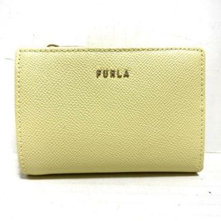 フルラ(Furla)のFURLA(フルラ) 2つ折り財布新品同様  - ライトイエロー レザー(財布)