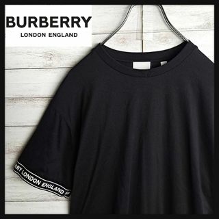 バーバリー(BURBERRY)の【最高デザイン】 バーバリー Tシャツ テープロゴ オーバーサイズ ロゴT(Tシャツ/カットソー(半袖/袖なし))