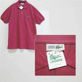 ラコステ(LACOSTE)の【LACOSTE】CHEMISE ラコステ 文字ワニ ポロシャツ タグ付未使用(ポロシャツ)