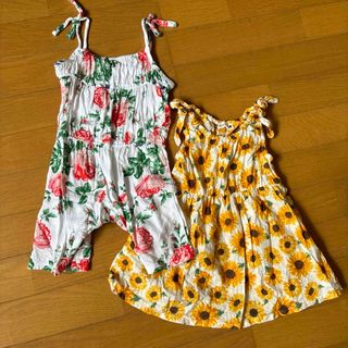 子供 夏服 カバーオール＆ワンピース 80cm 女の子(ワンピース)