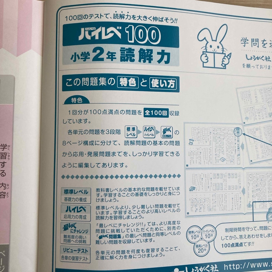 ハイレベ１００小学２年読解力 エンタメ/ホビーの本(語学/参考書)の商品写真