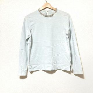 ランバンコレクション(LANVIN COLLECTION)のLANVIN COLLECTION(ランバンコレクション) 長袖セーター レディース - ライトブルー クルーネック/パール(ニット/セーター)