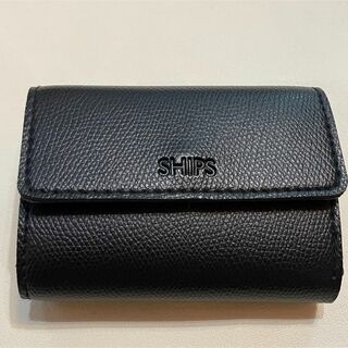 シップス(SHIPS)のジップス　飛び出すカード　三つ折り財布　コンパクトウォレット　ブラック(折り財布)