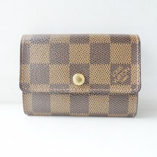 ルイヴィトン(LOUIS VUITTON)のLOUIS VUITTON(ルイヴィトン) コインケース ダミエ ポルトモネプラ N61930 エベヌ ダミエキャンバス(コインケース)