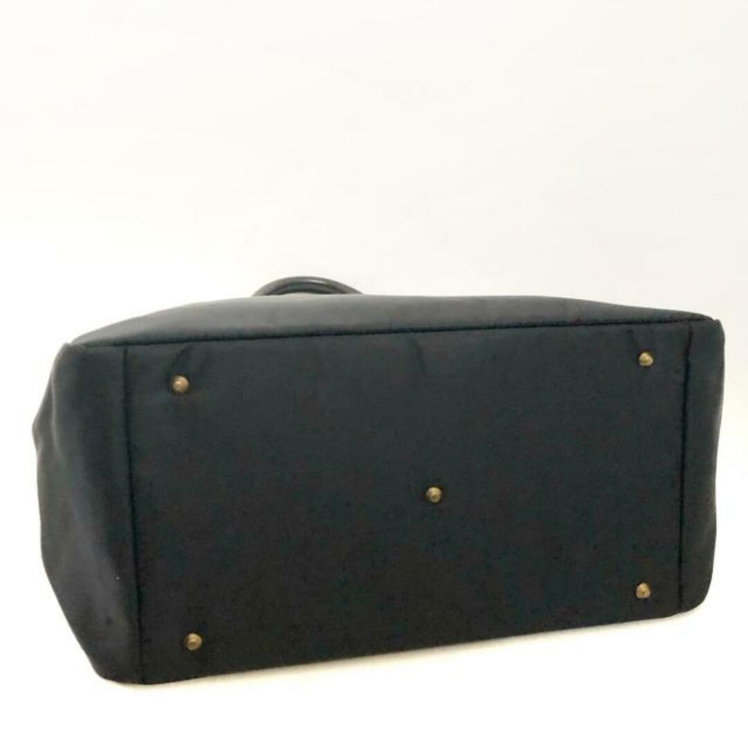 SAZABY(サザビー)のSAZABY(サザビー) トートバッグ - 黒×アイボリー ナイロン×レザー レディースのバッグ(トートバッグ)の商品写真