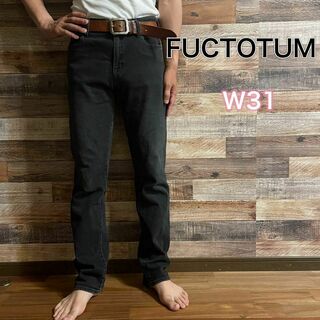 FACTOTUM - ファクトタム　ストレート　STRAIGHT ブラックデニム　W30