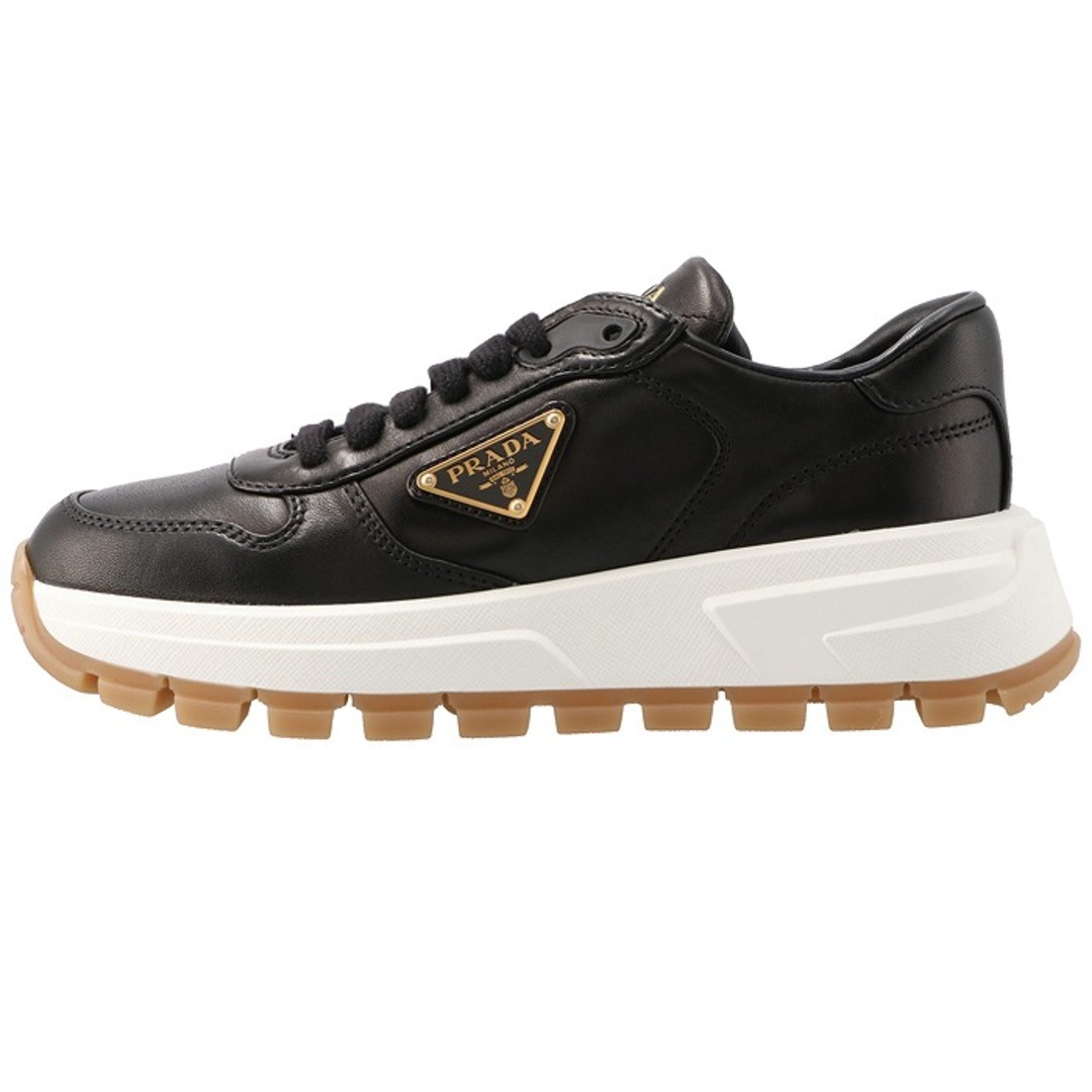 PRADA - プラダ PRADA レザースニーカー 三角ロゴ レースアップ PRADA - プラダ PRADA レザースニーカー 三角ロゴ レースアップ