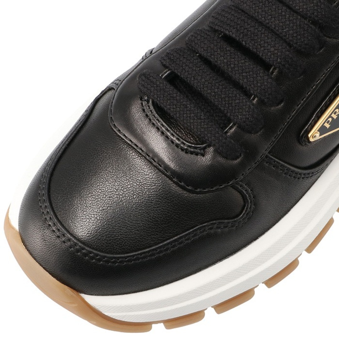 PRADA - プラダ PRADA レザースニーカー 三角ロゴ レースアップ PRADA - プラダ PRADA レザースニーカー 三角ロゴ レースアップ