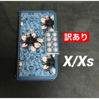 iPhoneXケース iPhoneXsケース　手帳型　フラワー　管理ブ花5(iPhoneケース)