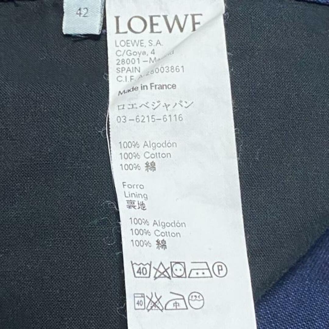 LOEWE(ロエベ)のLOEWE(ロエベ) ジーンズ サイズ42 M メンズ美品  フィッシャーマンデニム 28003861 ダークネイビー フルレングス メンズのパンツ(デニム/ジーンズ)の商品写真