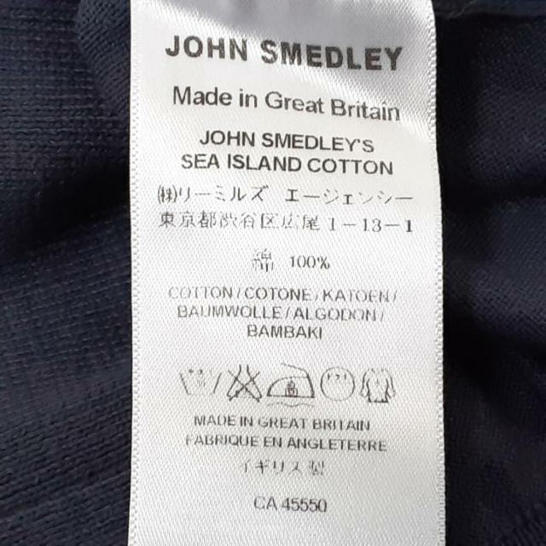 JOHN SMEDLEY(ジョンスメドレー)のJOHN SMEDLEY(ジョンスメドレー) 七分袖カットソー サイズS レディース美品  - ダークネイビー Vネック レディースのトップス(カットソー(長袖/七分))の商品写真