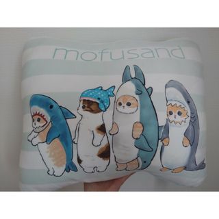 mofusando モフサンド スクエアクッション サメにゃんがいっぱい(クッション)