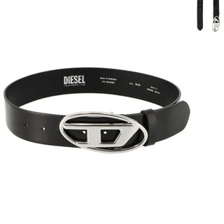 DIESEL - ディーゼル DIESEL ベルト B-1DR W レザー 3.9cm幅 オーバルD 2024年春夏新作 X08727 PR666 H6528