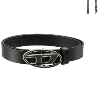 ディーゼル(DIESEL)のディーゼル DIESEL レザーベルト B-1DR 25 レザー 2.4cm幅 オーバルD 2024年春夏新作 X09716 P1245 T8013(ベルト)