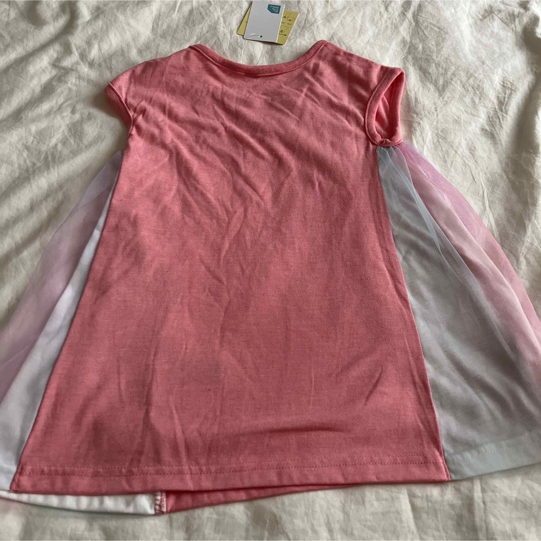 女の子　Tシャツ　110 3枚　半袖　チュニック キッズ/ベビー/マタニティのキッズ服女の子用(90cm~)(Tシャツ/カットソー)の商品写真