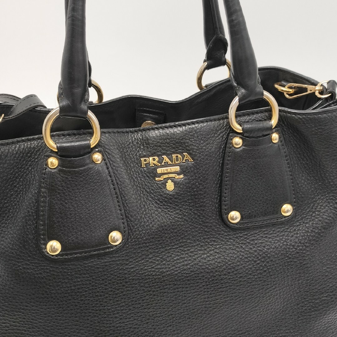 PRADA(プラダ)の極美品✨プラダ　2wayバッグ　ブラック　黒 レディースのバッグ(トートバッグ)の商品写真