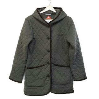 columbia(コロンビア) コート サイズL レディース美品  - カーキ 長袖/キルティング/春/秋