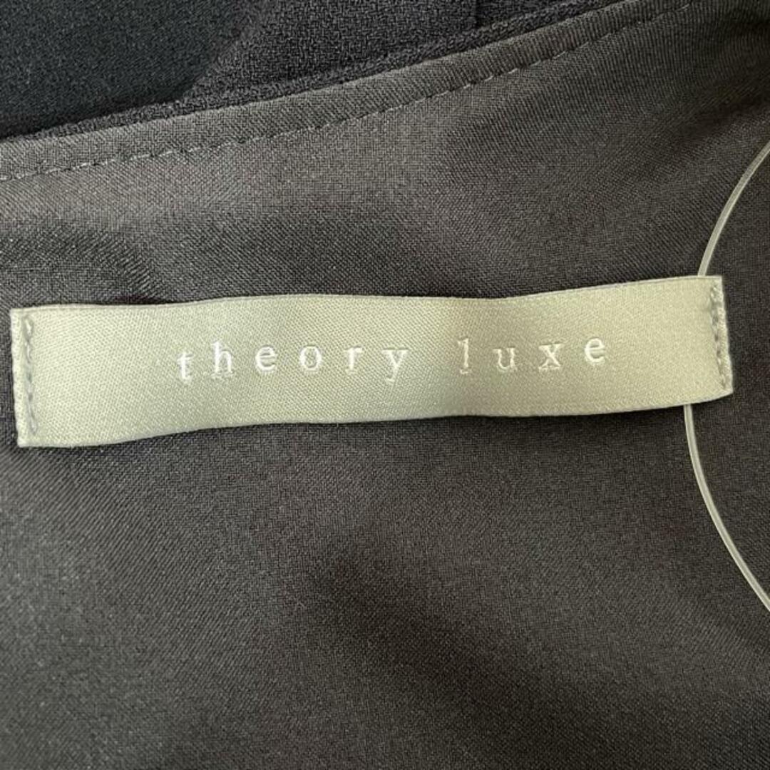 Theory luxe(セオリーリュクス)のtheory luxe(セオリーリュクス) ワンピース サイズ36 S レディース美品  - 黒 半袖/ロング レディースのワンピース(その他)の商品写真
