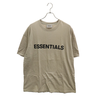 FOG Essentials エフオージー エッセンシャルズ フロントロゴ クルーネック半袖Tシャツカットソー ラバー ベージュ 8317-343-1036(Tシャツ/カットソー(半袖/袖なし))