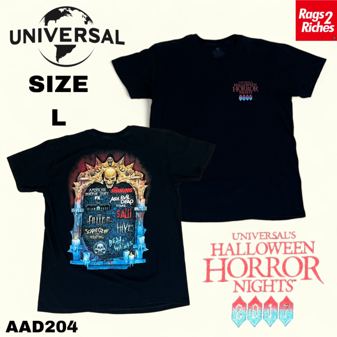 UNIVERSAL STUDIOS ユニバーサル スタジオ 両面プリントTシャツ メンズのトップス(Tシャツ/カットソー(半袖/袖なし))の商品写真