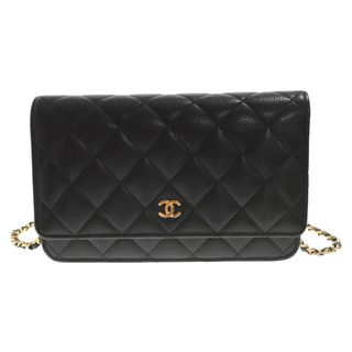 CHANEL - CHANEL シャネル マトラッセタイムレスクラシック ライン チェーンウォレット ブラック AP0250