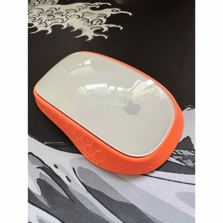 新品未使用 Magic Mouse 1、２、３対応 マウスベース 蛍光オレンジ(PC周辺機器)